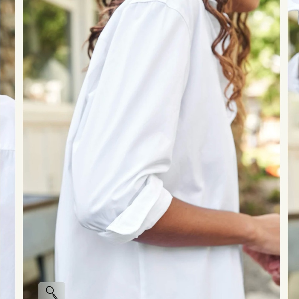 Frank & Eileen NWOT white Jody boyfriend button down - Small